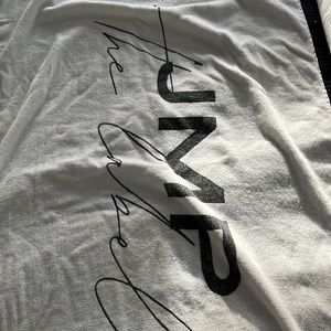 JMP White with black label beach towel